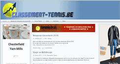 Desktop Screenshot of classement-tennis.be