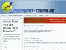 Tablet Screenshot of classement-tennis.be